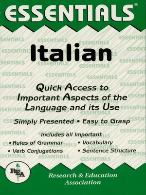 cover image of Italian Essentials